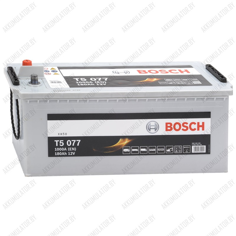 Аккумулятор Bosch T5 077 / [680 108 100] / 180Ah / 1 000А