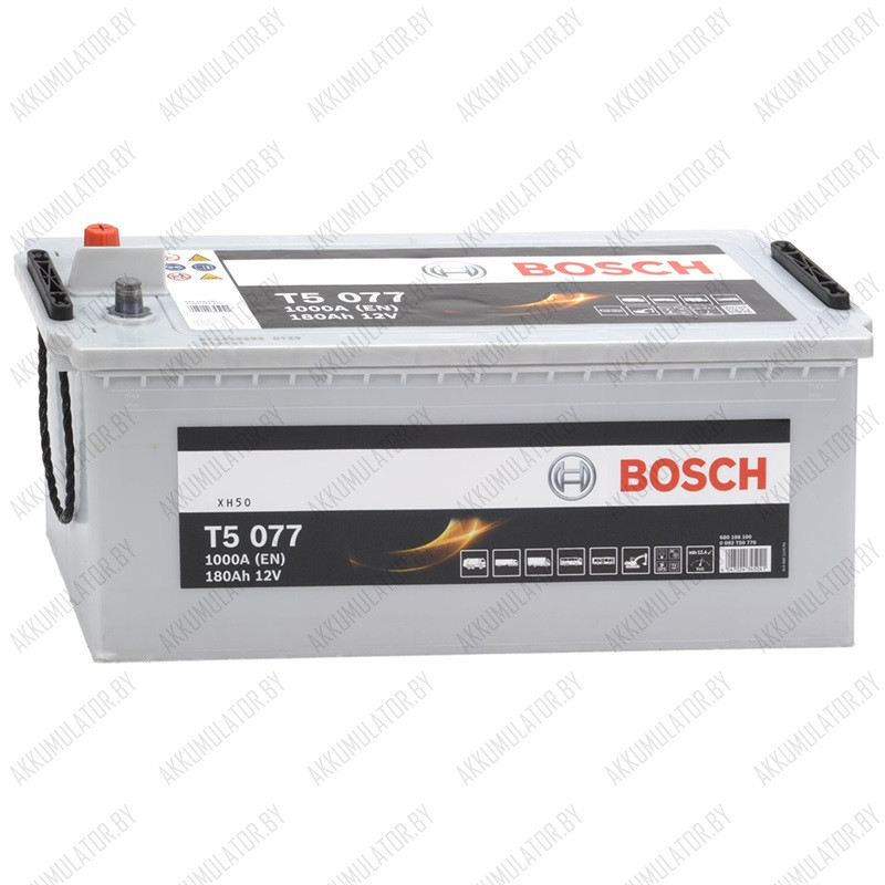 Аккумулятор Bosch T5 077 / [680 108 100] / 180Ah / 1 000А - фото 1 - id-p75048498