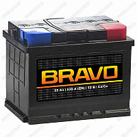 Аккумулятор BRAVO 6CT-55 / 55Ah / 430А / Обратная полярность / 242 x 175 x 190