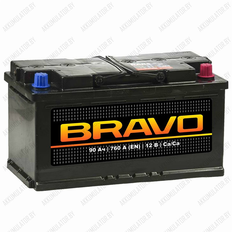 Аккумулятор BRAVO 6CT-90 / 90Ah / 760А - фото 1 - id-p75048504