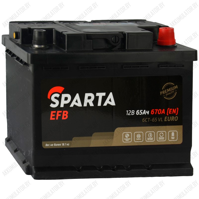 Аккумулятор AKOM Sparta EFB / 65Ah / 670А