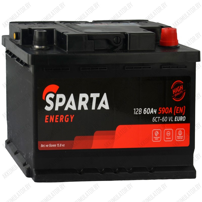 Аккумулятор AKOM Sparta Energy / Низкий / 60Ah / 590А