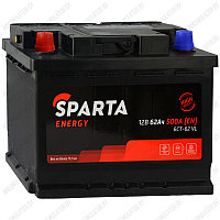 Аккумулятор SPARTA Energy / 62Ah / 500А / Прямая полярность