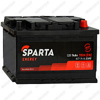 Аккумулятор SPARTA Energy / Низкий / 74Ah / 700А