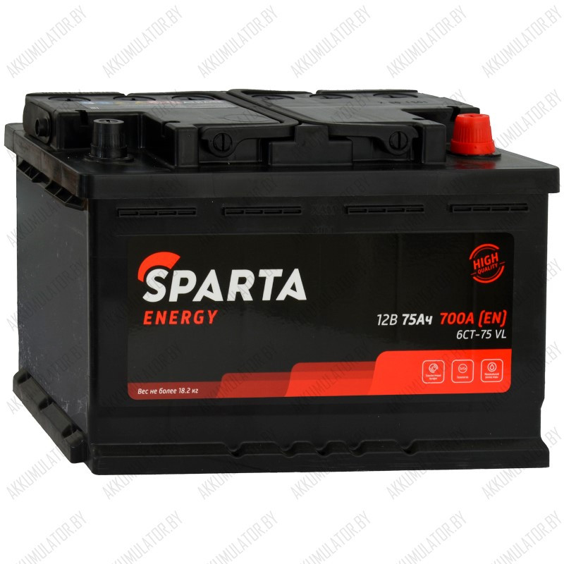 Аккумулятор SPARTA Energy / 75Ah / 700А
