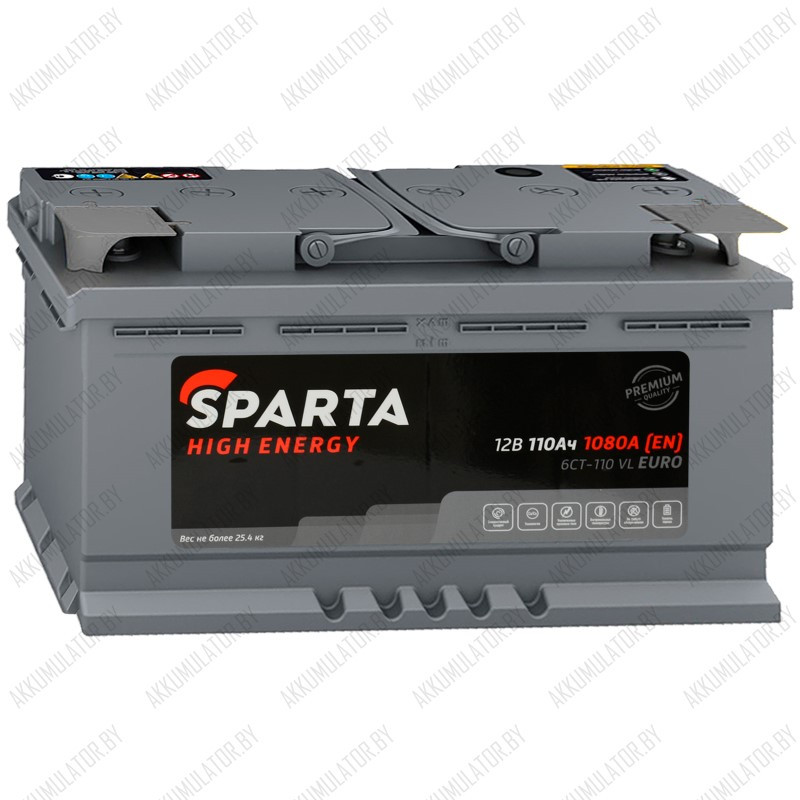 Аккумулятор SPARTA High Energy / 110Ah / 1 080А