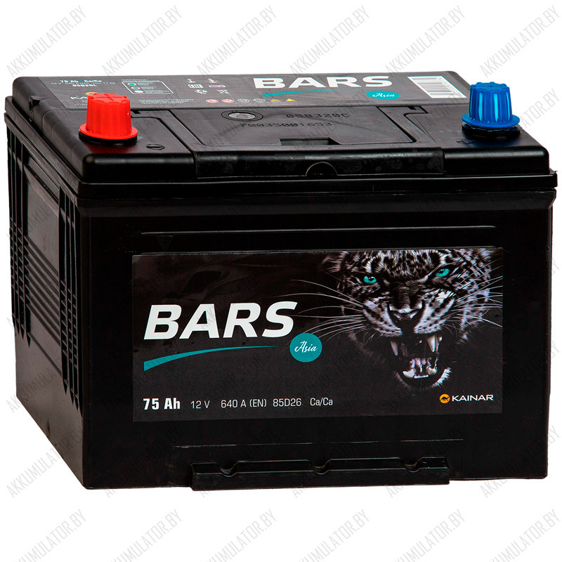 Аккумулятор Bars Asia / 75Ah / 640А / Прямая полярность