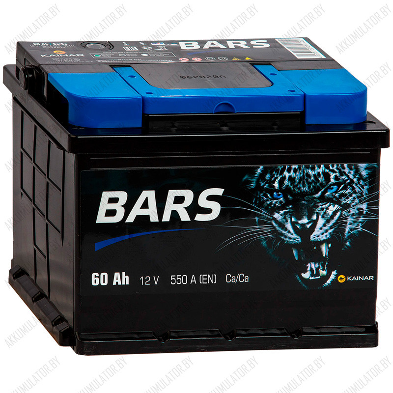 Аккумулятор Bars Classic / 60Ah / 550А / Низкий - фото 1 - id-p194117820