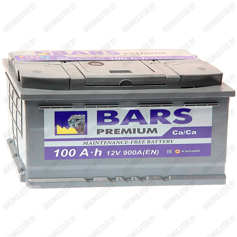 Аккумулятор Bars Premium / 100Ah / 900А - фото 1 - id-p194117826
