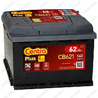 Аккумулятор Centra Plus CB621 / 62Ah / 540А / Прямая полярность