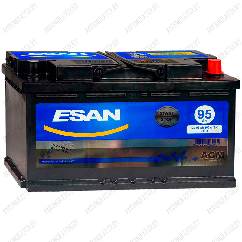 Аккумулятор ESAN AGM / 95Ah / 850А - фото 1 - id-p195448677