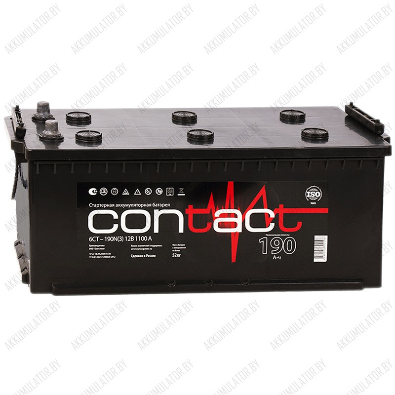 Аккумулятор Contact 6CT-190 / 190Ah / 1 100А