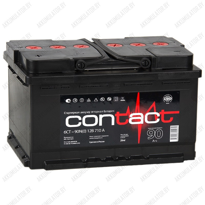 Аккумулятор Contact 6CT-90 / 90Ah / 710А