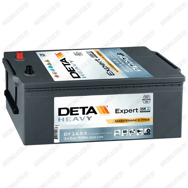 Аккумулятор DETA Expert DF1453 / 145Ah / 900А / Обратная полярность / 513 x 189 x 223