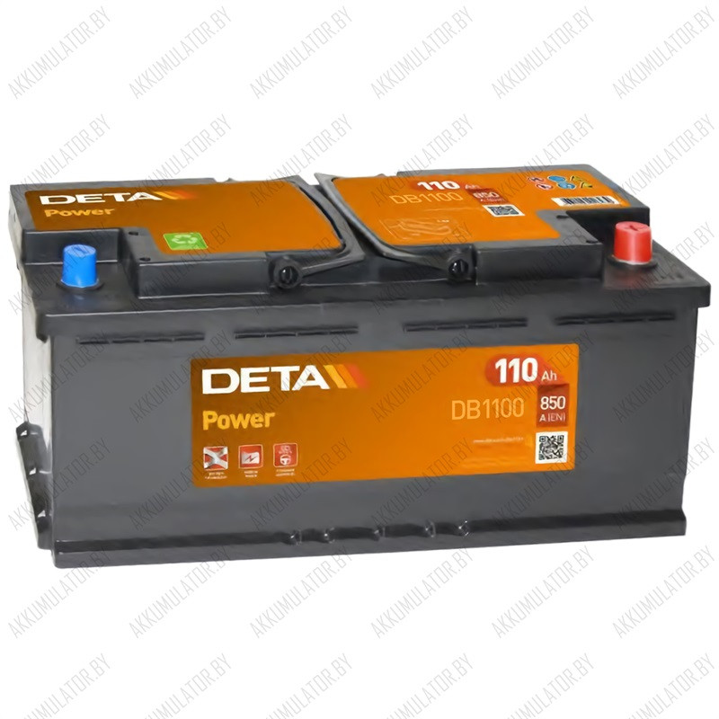 Аккумулятор DETA Power DB1100 / 110Ah / 850А - фото 1 - id-p75048572