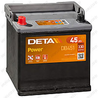 Аккумулятор DETA Power DB451 / 45Ah / 330А / Asia / Прямая полярность