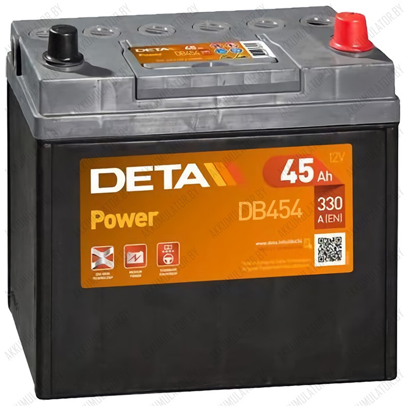 Аккумулятор DETA Power DB454 / 45Ah / 330А / Asia