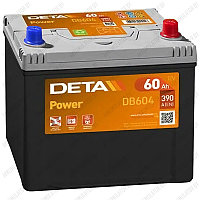 Аккумулятор DETA Power DB604 / 60Ah / 390А / Asia / Прямая полярность