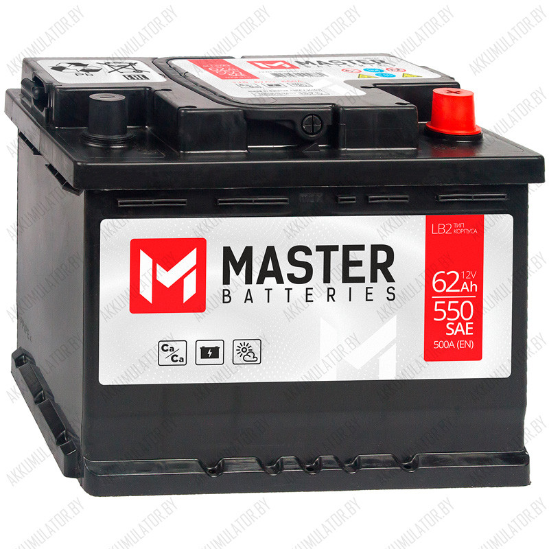 Аккумулятор Master Batteries / 62Ah / 550А