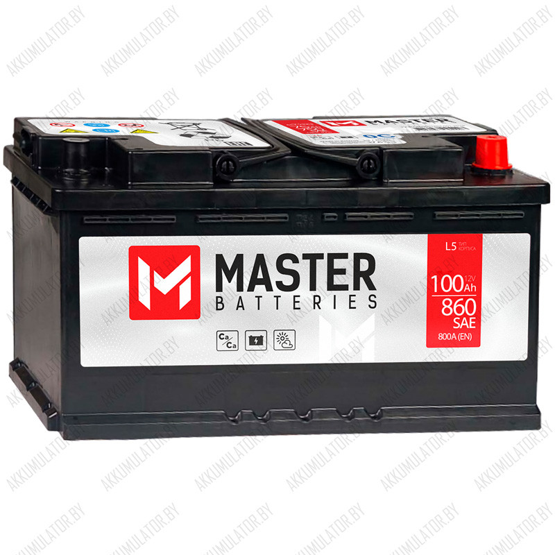 Аккумулятор Master Batteries / 100Ah / 860А - фото 1 - id-p196354184