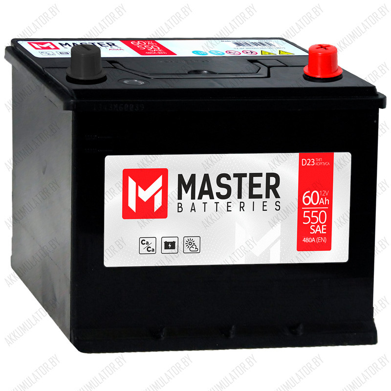 Аккумулятор Master Batteries Asia / 60Ah / 550А