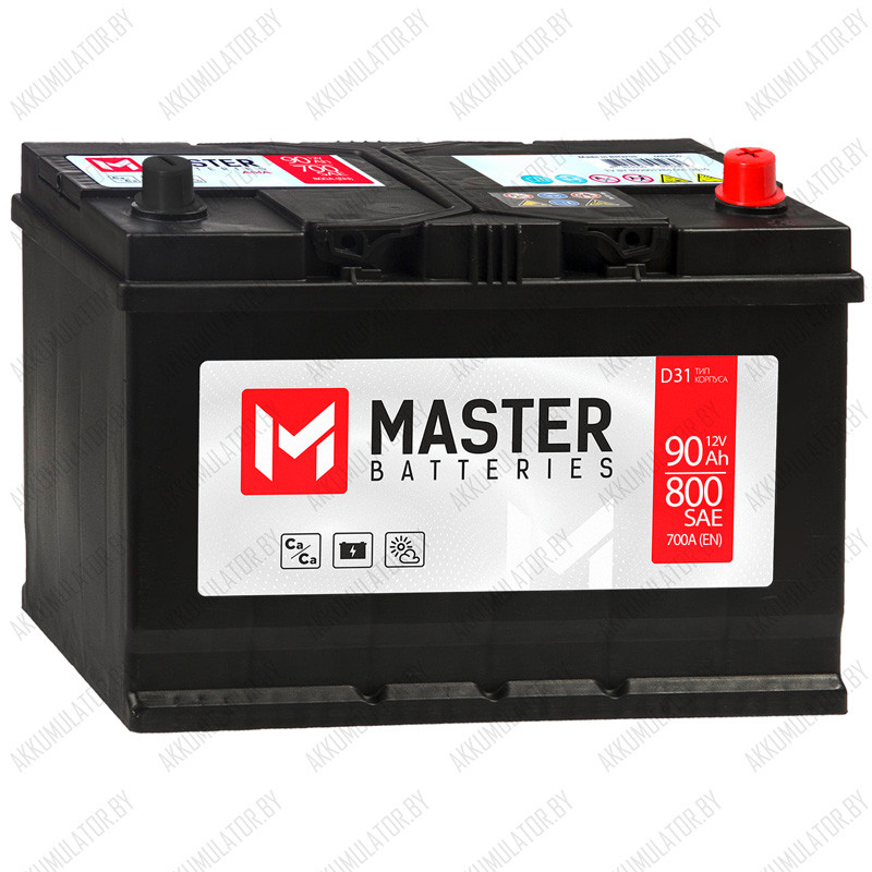 Аккумулятор Master Batteries Asia / 90Ah / 800А