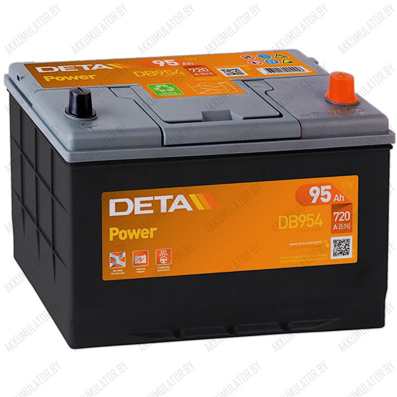 Аккумулятор DETA Power DB954 / 95Ah / 720А / Asia - фото 1 - id-p75048595