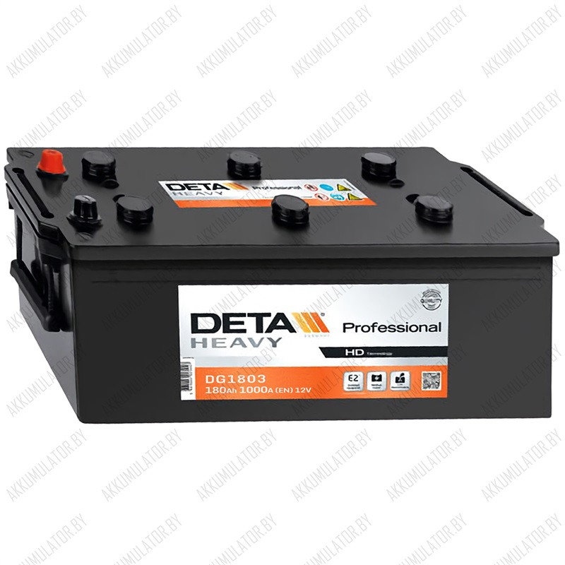 Аккумулятор DETA Professional DG1803 / 180Ah / 1 000А - фото 1 - id-p75048597