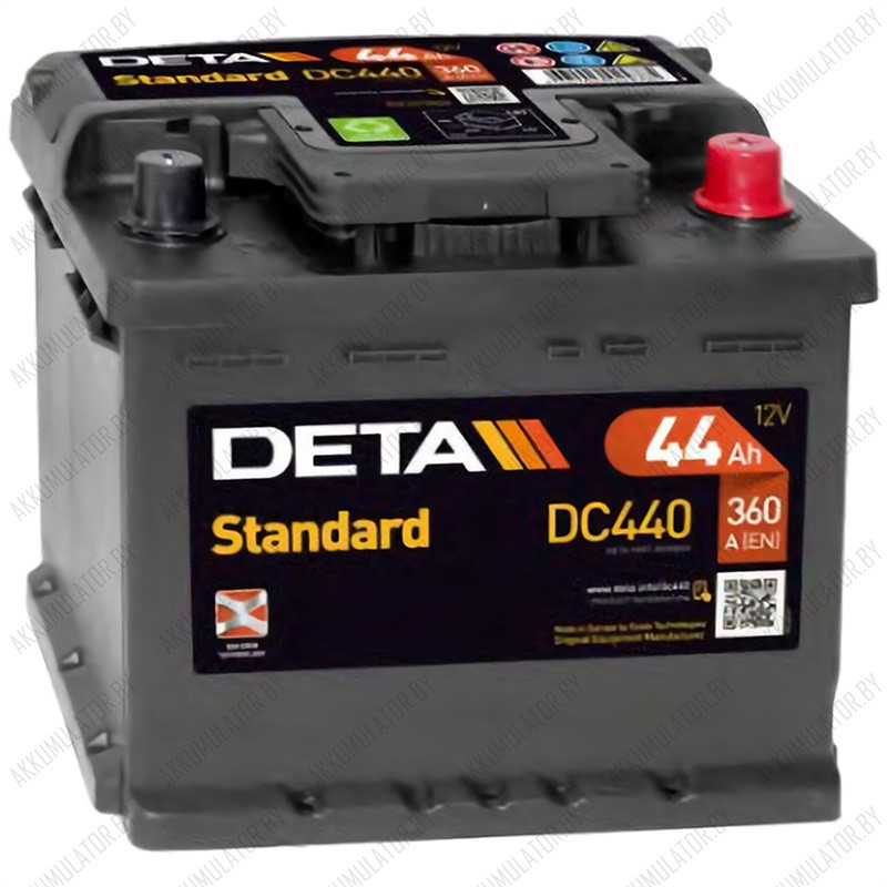 Аккумулятор DETA Standard DC440 / 44Ah / 360А