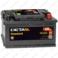 Аккумулятор DETA Standard DC652 / Низкий / 65Ah / 540А