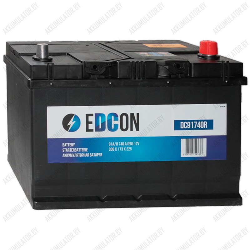 Аккумулятор EDCON DC91740R / 91Ah / 740А - фото 1 - id-p75048633