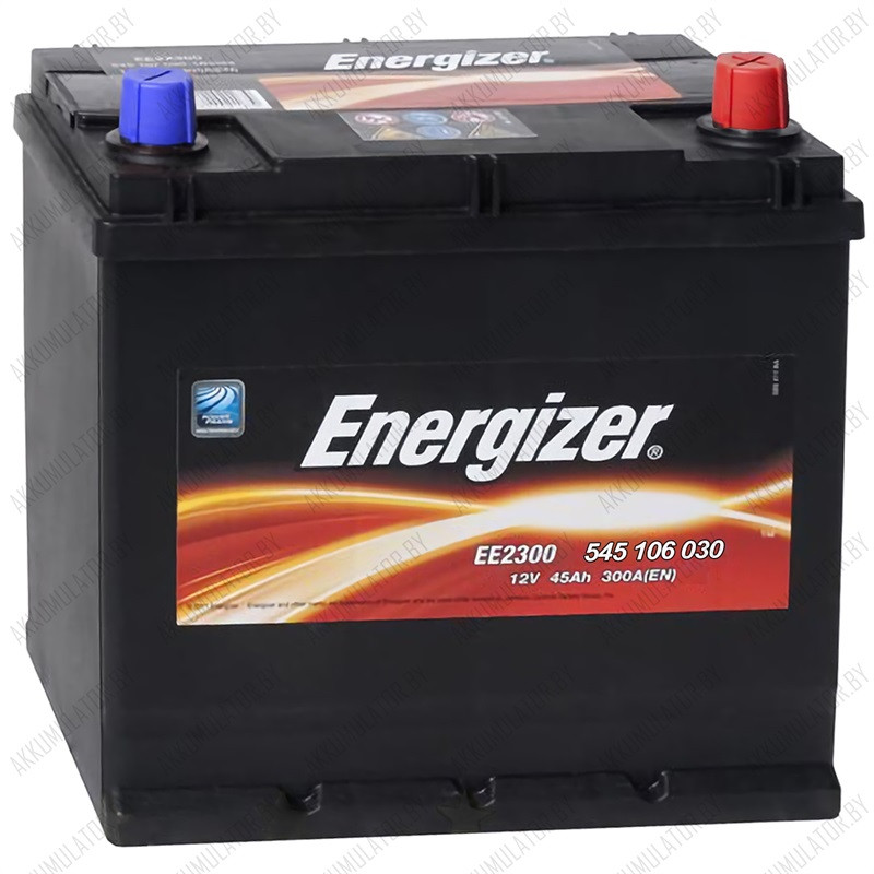 Аккумулятор Energizer / [545 106 030] / EE2300 / 45Ah  / 300А / Asia / Обратная полярность / 238 x 127 x 200