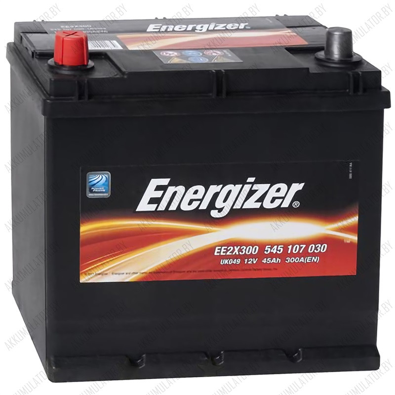 Аккумулятор Energizer / [545 107 030] / EE2X300 / 45Ah / 300А / Asia / Прямая полярность