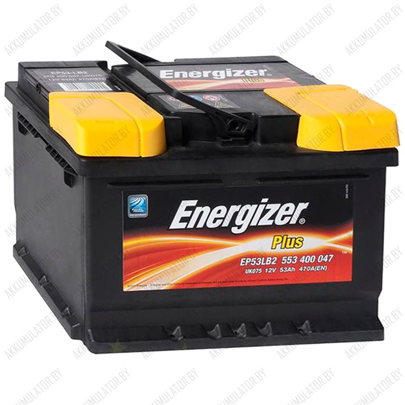 Аккумулятор Energizer Plus / [553 400 047] / Низкий / EP53LB2 / 53Ah / 470А - фото 1 - id-p75048648