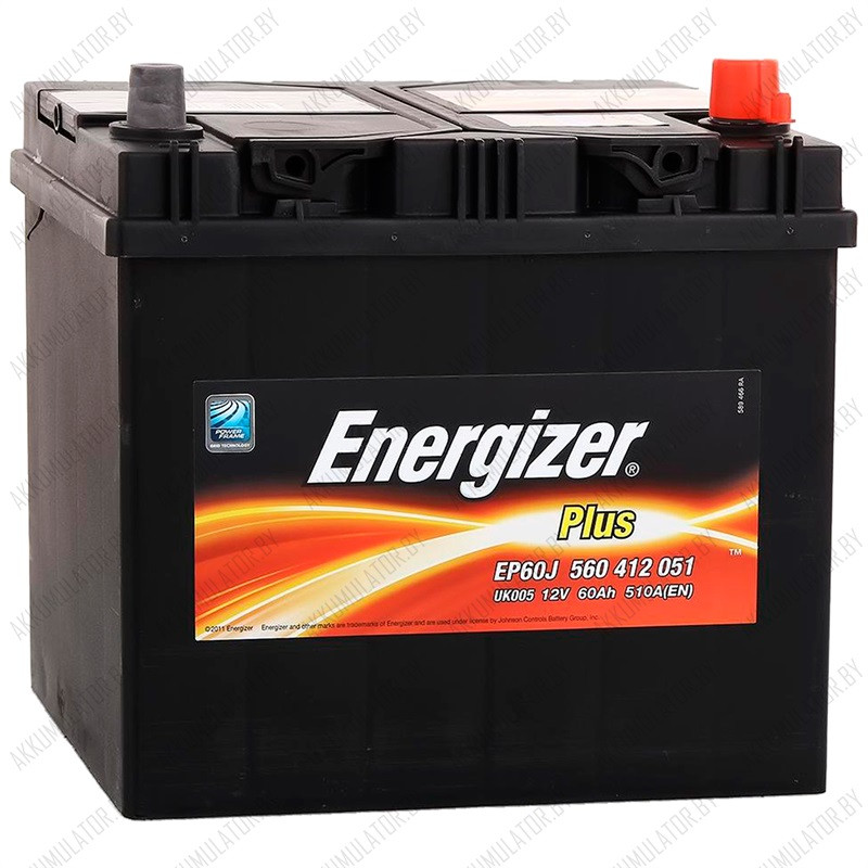 Аккумулятор Energizer Plus / [560 412 051] / EP60J / 60Ah / 510А / Asia