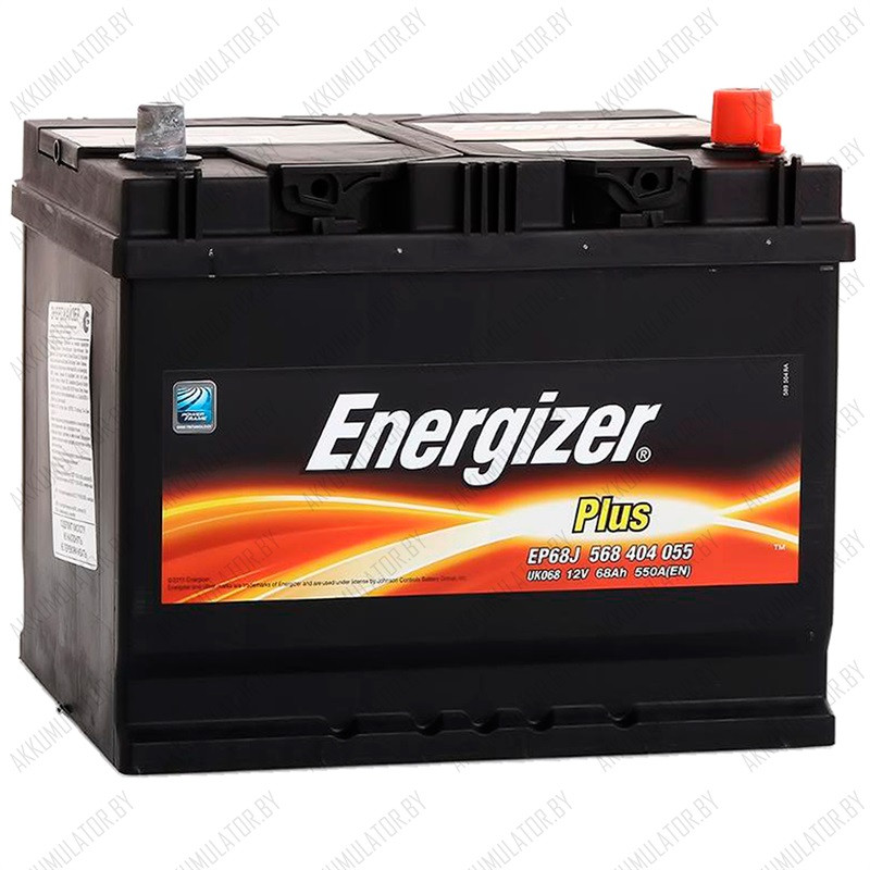 Аккумулятор Energizer Plus / [568 404 055] / EP68J / 68Ah / 550А / Asia - фото 1 - id-p75048653