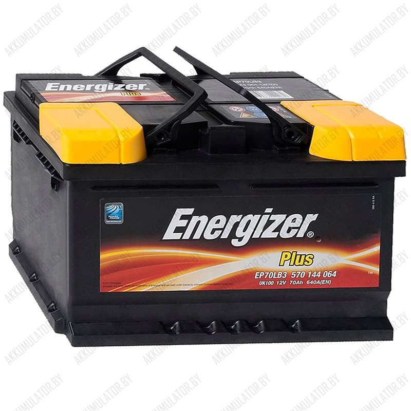 Аккумулятор Energizer Plus / [570 144 064] / Низкий / EP70LB3 / 70Ah / 640А - фото 1 - id-p75048655