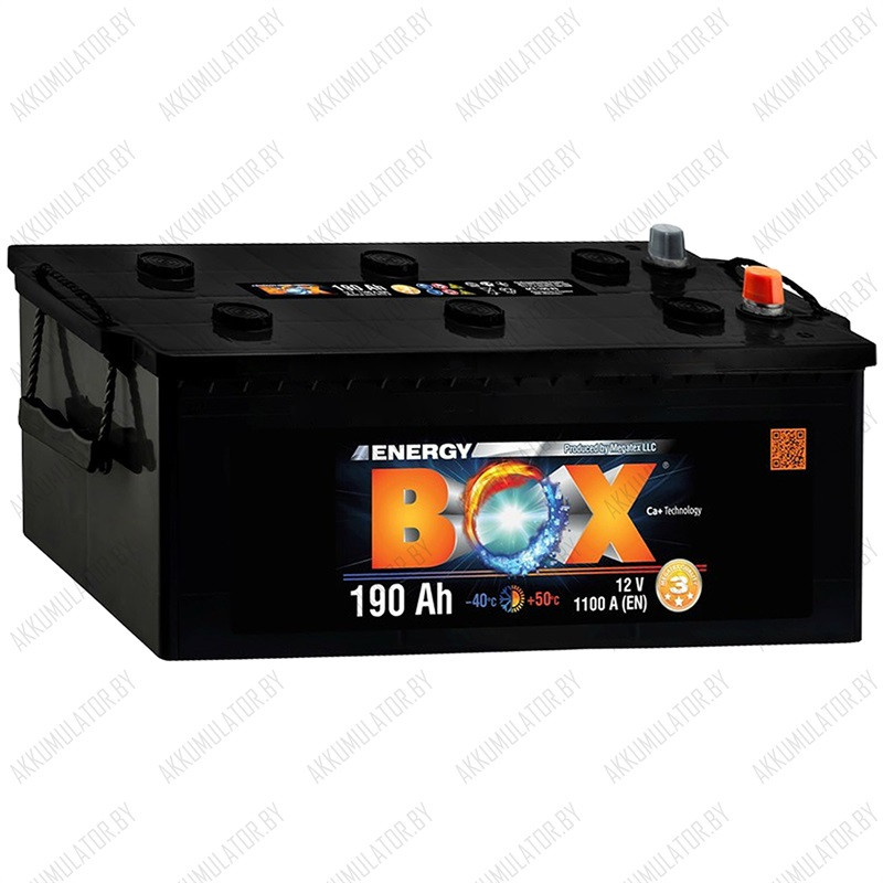 Аккумулятор Energy Box 6CT-190-АЗ / 190Ah / 1 100А - фото 1 - id-p75048671