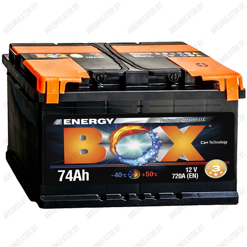 Аккумулятор Energy Box 6CT-74-АЗ / 74Ah / 680А