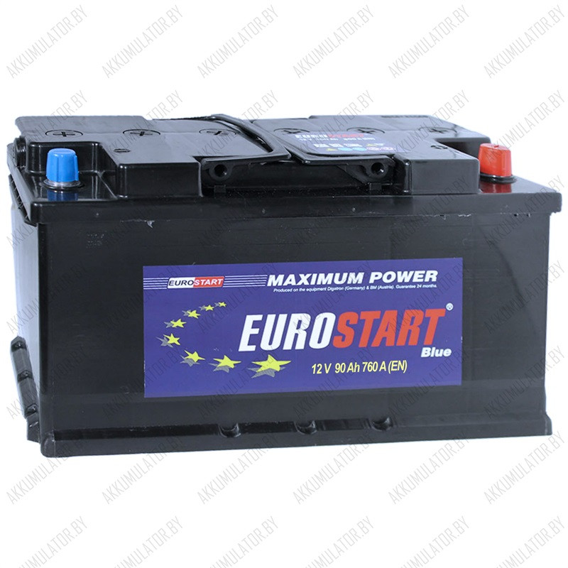 Аккумулятор Eurostart Blue 6CT-90 / 90Ah / 760А - фото 1 - id-p75048681