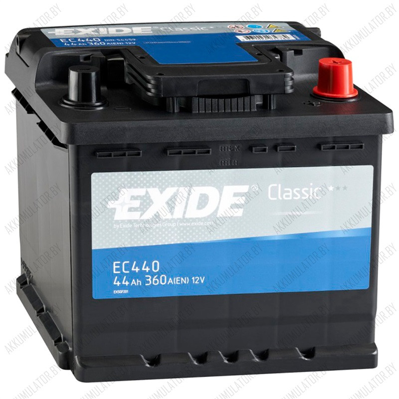 Аккумулятор Exide Classic EC440 / 44Ah / 360А - фото 1 - id-p75048688