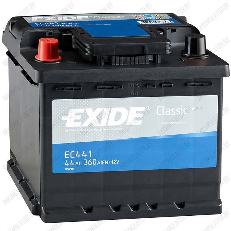 Аккумулятор Exide Classic EC441 / 44Ah / 360А / Прямая полярность