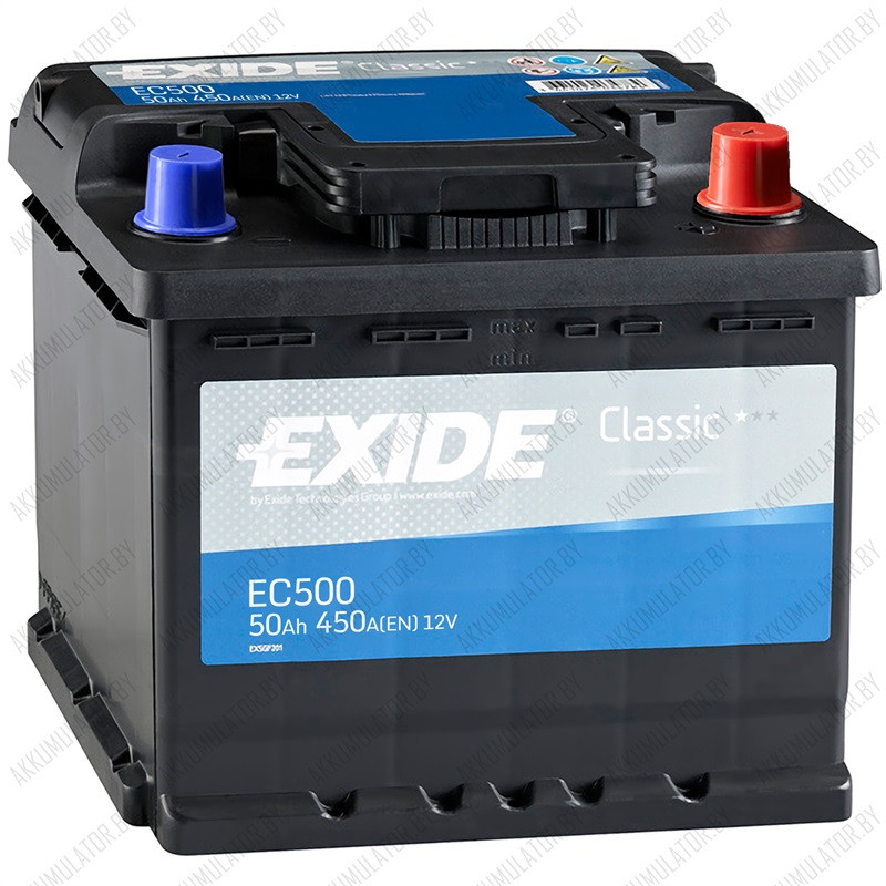 Аккумулятор Exide Classic EC500 / 50Ah / 450А