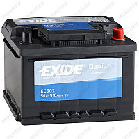 Аккумулятор Exide Classic EC502 / Низкий / 50Ah / 510А / Обратная полярность / 242 x 175 x 175