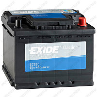 Аккумулятор Exide Classic EC550 / 55Ah / 460А / Обратная полярность / 242 x 175 x 190