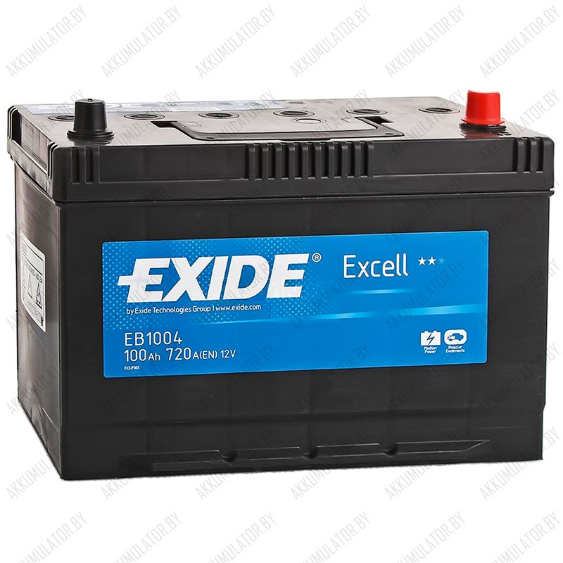Купить Аккумулятор Exide Excell EB1004 / 100Ah / 720А / Asia в Минске ...