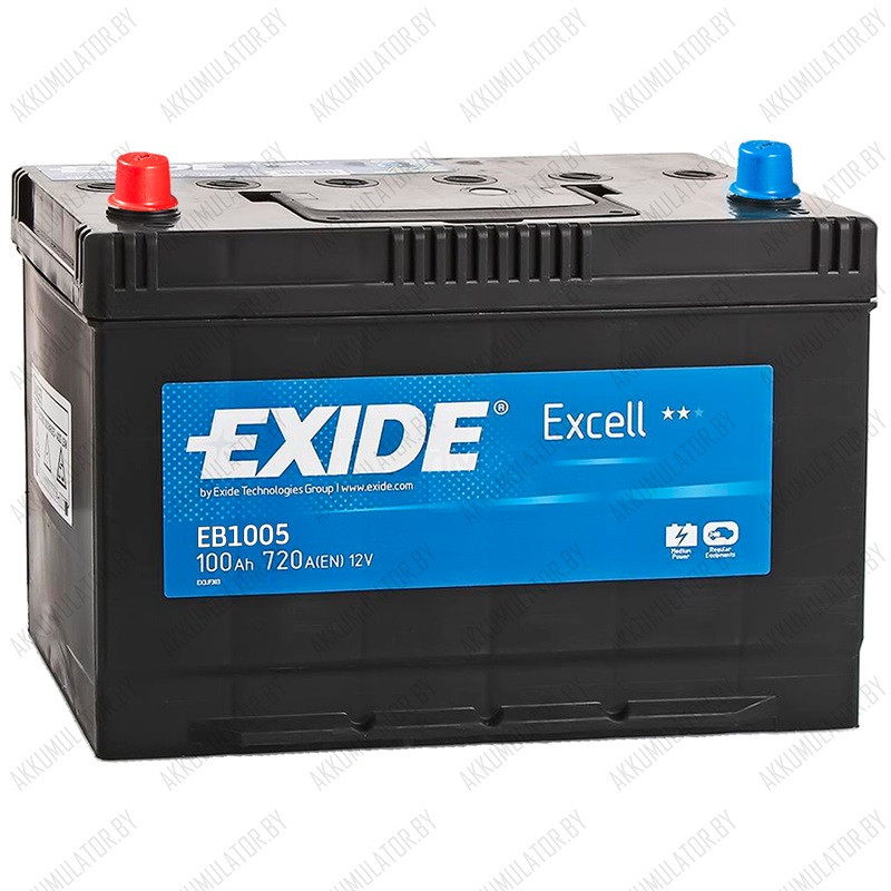 Аккумулятор Exide Excell EB1005 / 100Ah / 720А / Asia - фото 1 - id-p75048702