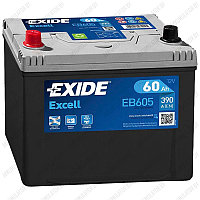 Аккумулятор Exide Excell EB605 / 60Ah / 390А / Asia / Прямая полярность