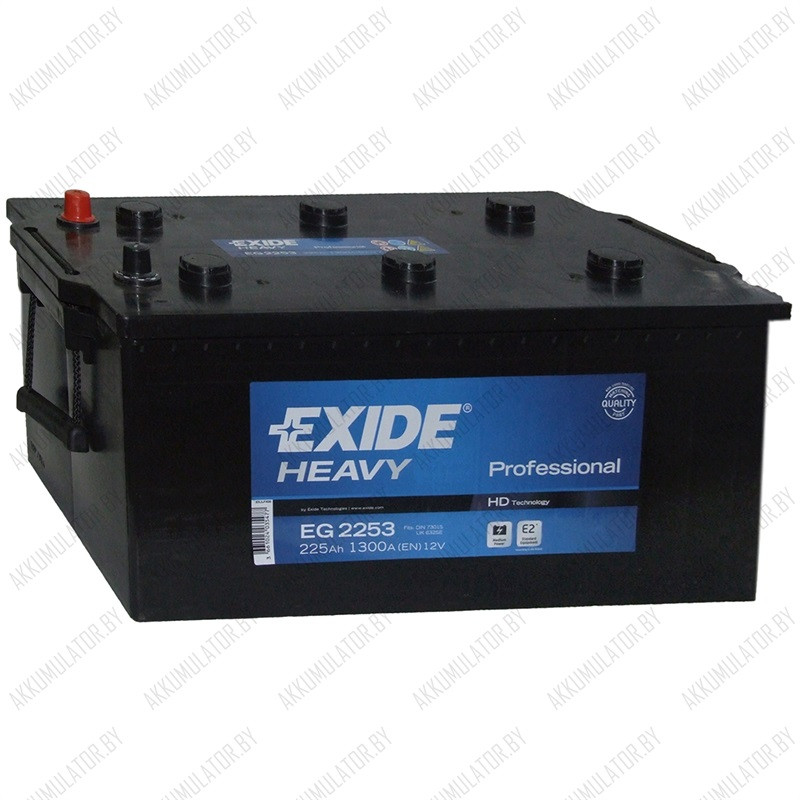 Аккумулятор Exide HEAVY EG2253 / 225Ah / 1 300А - фото 1 - id-p75048743