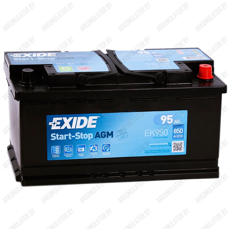 Аккумулятор Exide Hybrid AGM EK950 / 95Ah / 850А